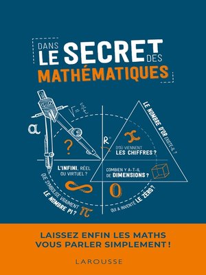 cover image of Dans le secret des mathématiques